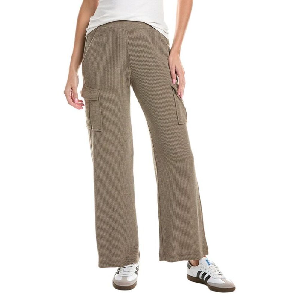 Michael Stars Womens Avery Ribbed Cargo Pant, Blue
